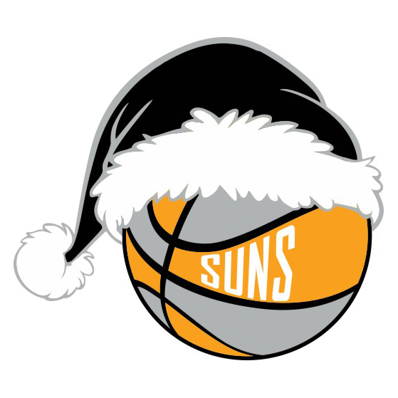 Phoenix Suns Primary Basketball Christmas hat logo iron on paper